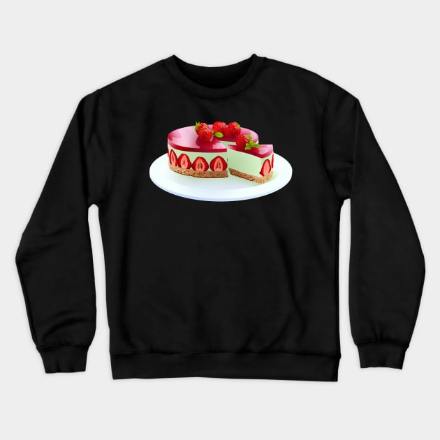 Sailor Pluto Themed Cheesecake Crewneck Sweatshirt by ziafrazier